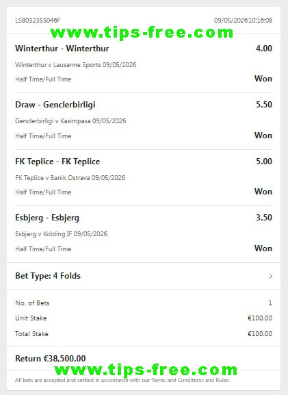 vip fixed football matches today vip fixed football matches today