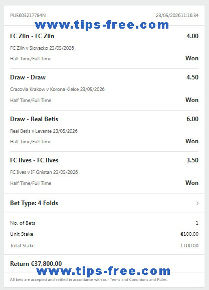 Vip fixed matches 100% sure Vip fixed matches 100% sure