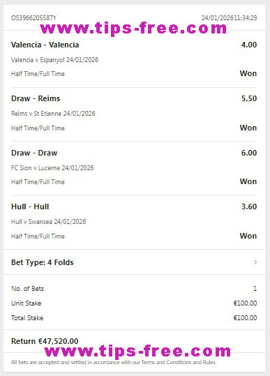 Vip sure ticket 100% Vip sure ticket 100%