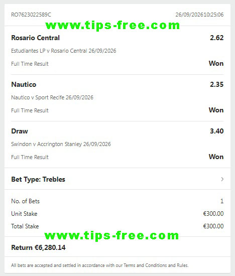 Full time result tips 100% Full time result tips 100%