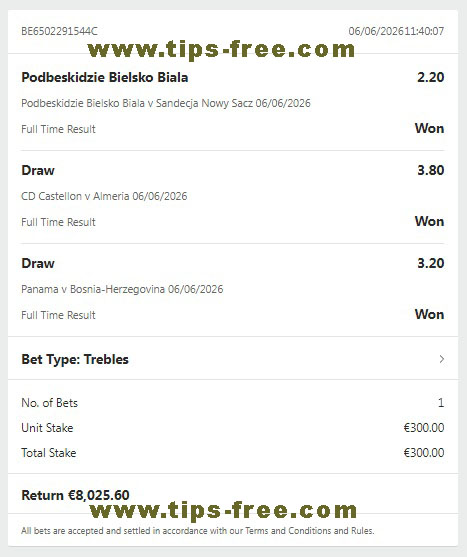 Today fixed odds Today fixed odds